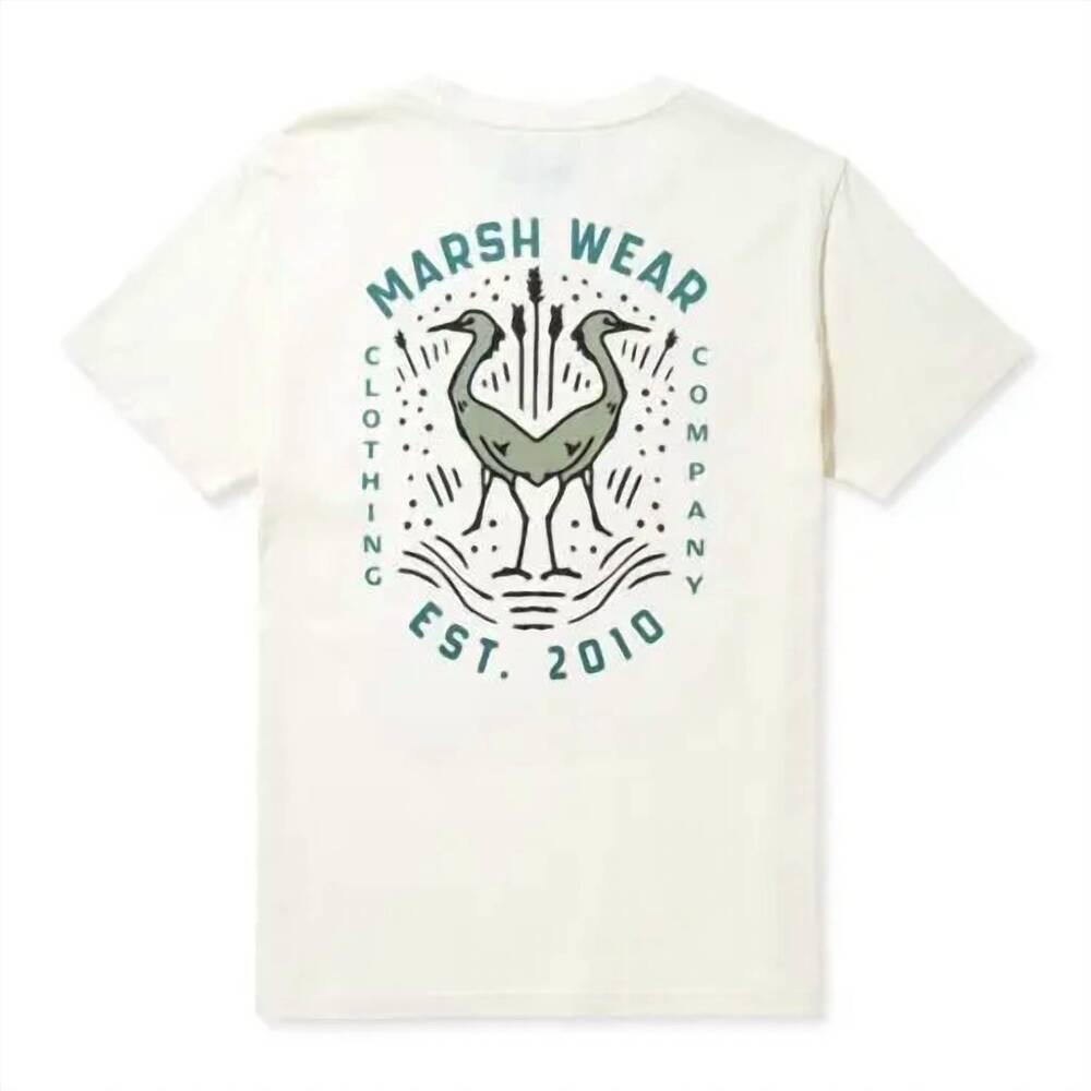 NEW MARSH WEAR women's tropics short sleeve tee in cream